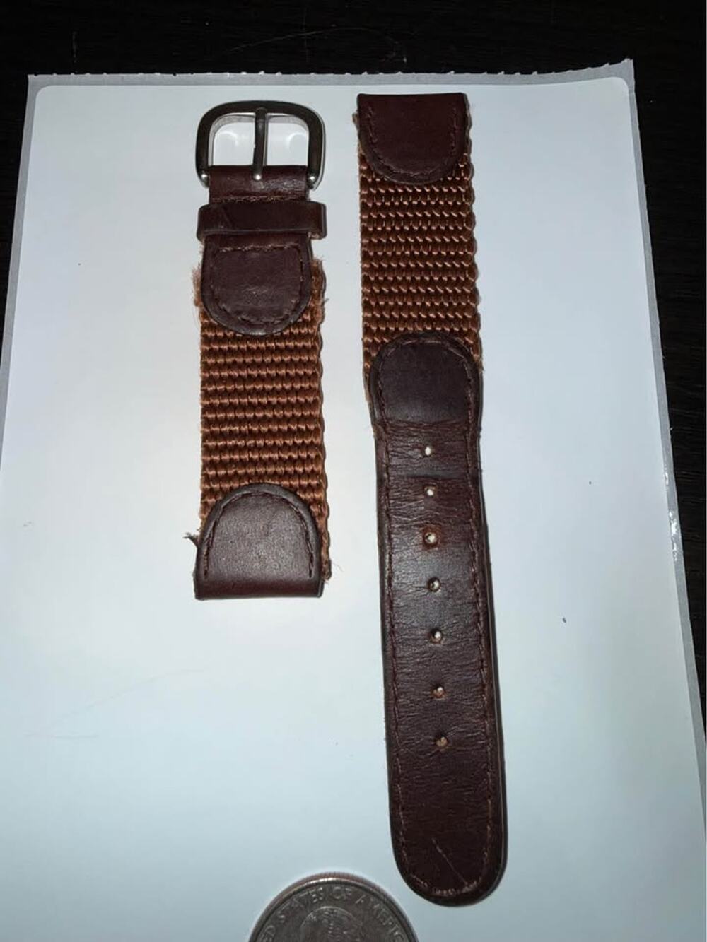 Vintage NOS Hadley-Roma 18mm women’s Brown Watch Strap